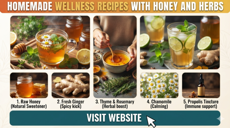 Homemade Wellness Recipes with Honey and Herbs