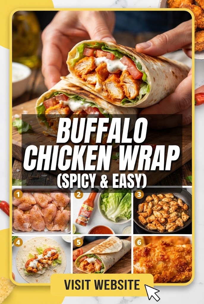 Buffalo Chicken Wrap (Spicy & Easy)