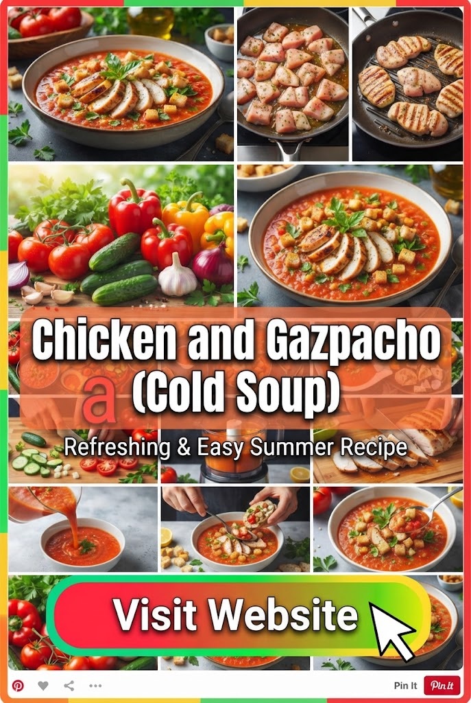 Chicken and Gazpacho (Cold Soup)