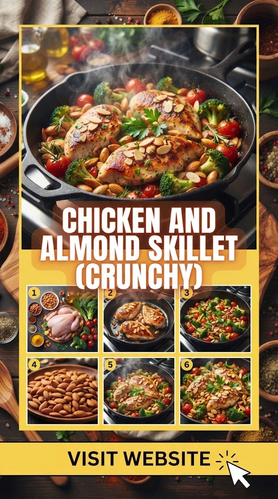 Chicken and Almond Skillet (Crunchy)
