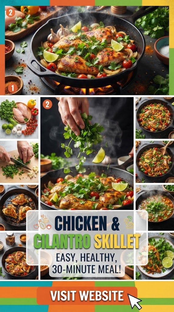 Chicken and Cilantro Skillet